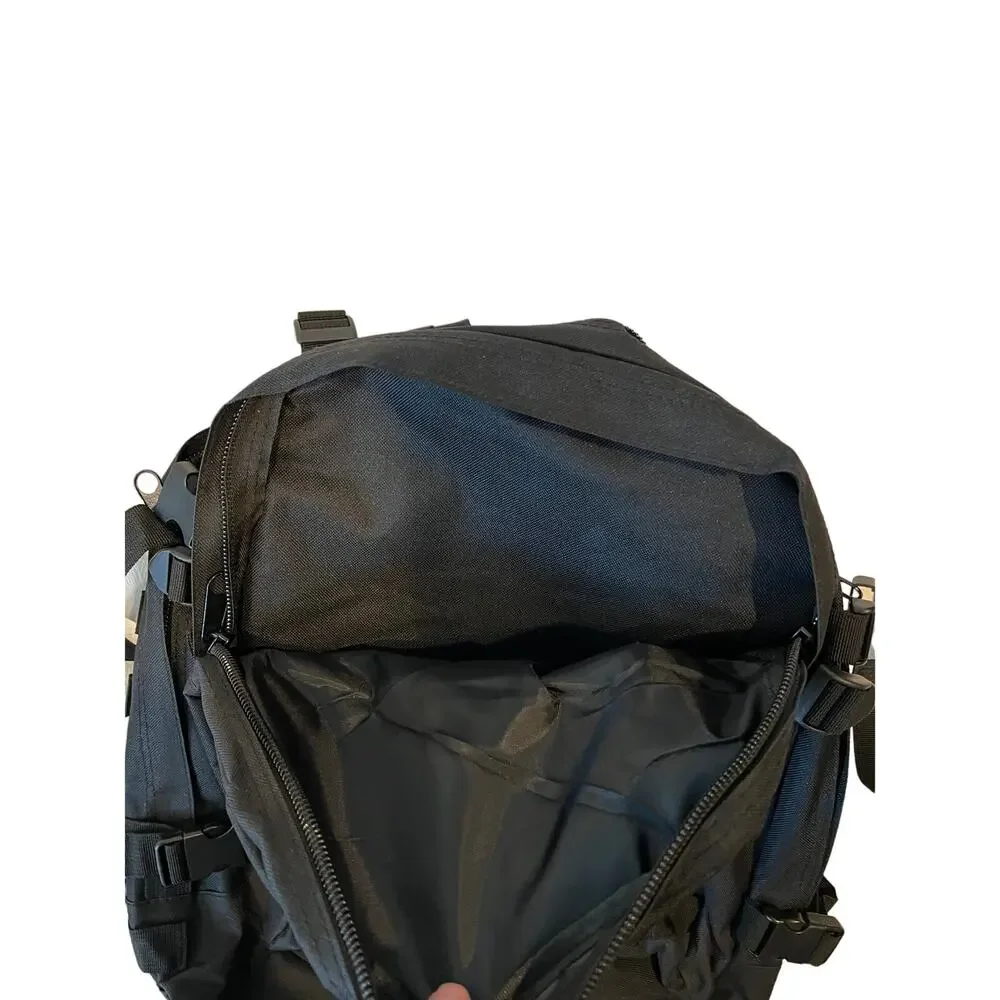 Generic No Brand Black Tactical Backpack